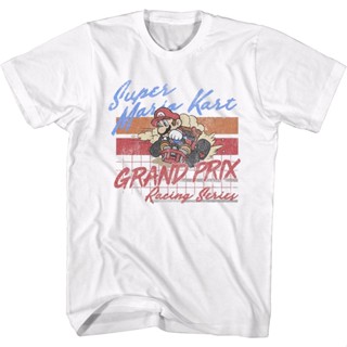 POPULAR QZGrand Prix Racing Series Super Mario Kart T-Shirt เสื้อยืดเข้ารูป เสื้อยืดสีขาวผู้ชาย_09