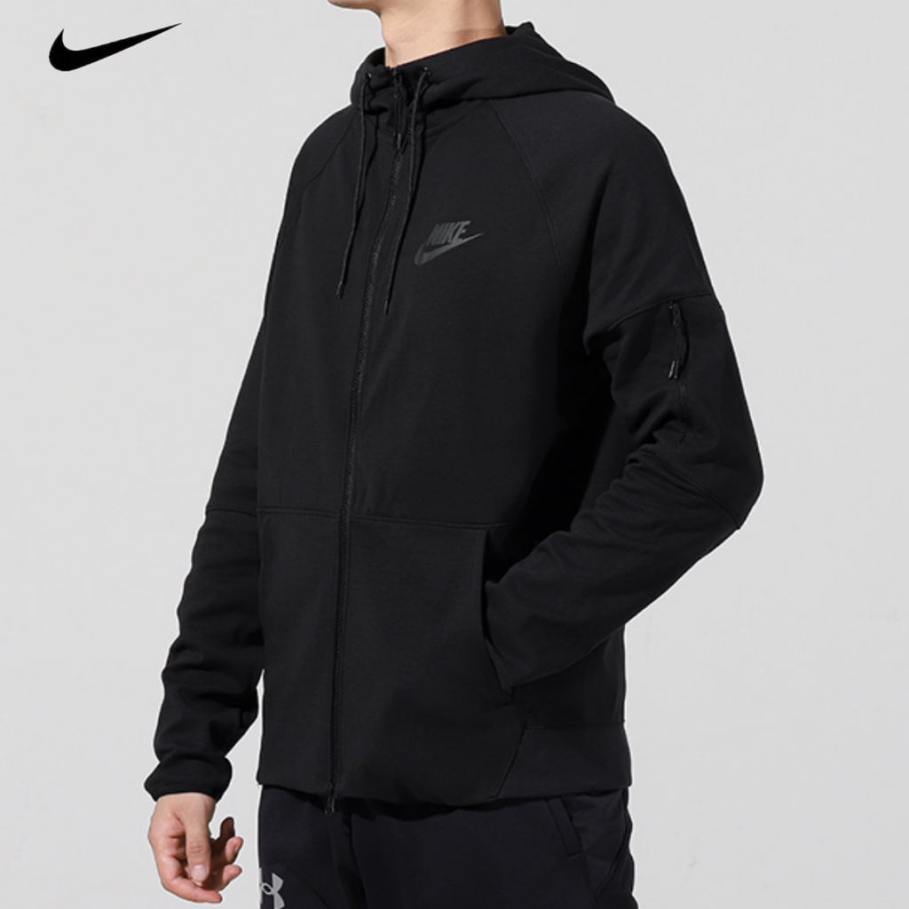 Nike ของแท้ 100% เสื้อแจ็กเก็ต เสื้อกีฬา กันลม มีฮู้ด สําหรับผู้ชาย DD5285-010