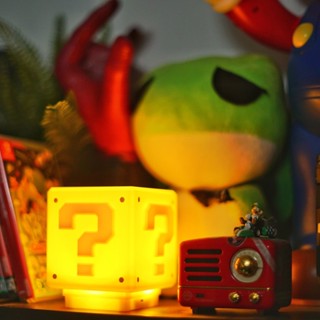 โคมไฟตั้งโต๊ะ LED ชาร์จ USB ลายการ์ตูนอนิเมะ Super Mario สําหรับห้องนอนเด็ก ใช้ในครัวเรือน