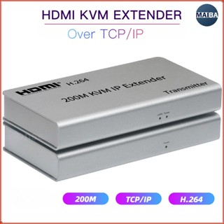 Kvm Extender HDMI USB Over IP/TCP Ethernet CAT5e/6 HDMI Extender พร้อม USB 2.0 รองรับเมาส์ คีย์บอร์ด สําหรับกล้องเว็บแคม PC HDTV 200 เมตร