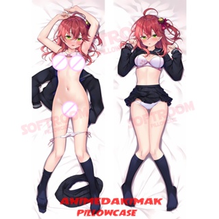 Virtual YouTuber Elite Miko 35 Dakimakura ปลอกหมอนอิงโซฟาเบด แบบนิ่ม ลายอนิเมะญี่ปุ่น Otaku ขนาด 50x160 ซม. DK4508