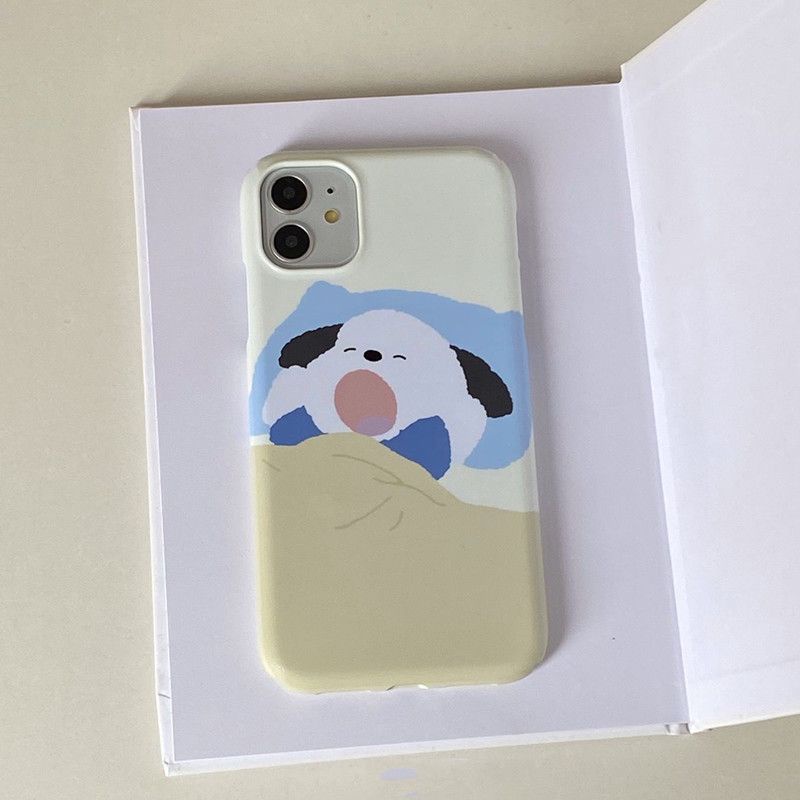 Cute Yawn Puppy Phone For Iphone11 Phone Case for iphone 13promax Apple 12 Silicone Xs Soft Case XR Frosted 8P