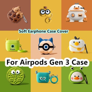 เคสหูฟัง แบบนิ่ม กันกระแทก ลายการ์ตูน สําหรับ Airpods gen 3 3