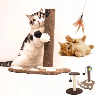 CAT TOY กระดาษลับเล็บแมวหลากสี คละสี ขนาด 43x21.5x3.5 cm.ที่ลับเล็บแมว ของเล่นแมว *****มีหลายแบบให้เลือก