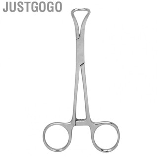 Justgogo Tongue Piercing Pliers  Ergonomic Design Tongue Piercing Clamps Safe 5.3in Length Easy To Use  for Beauty Salons for Piercing Technicians