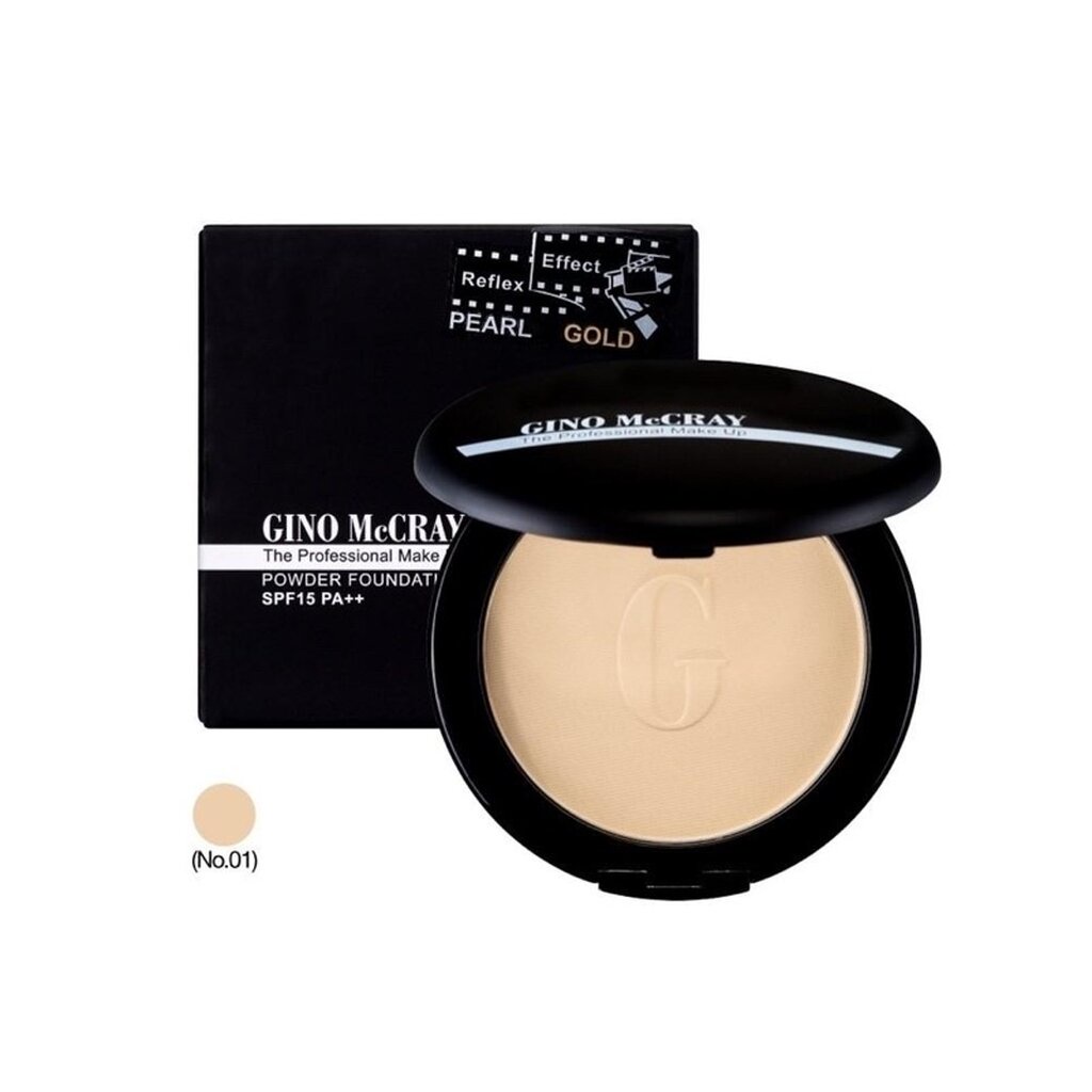 Beauty Buffet Gino Mccray The Professional Make Up Powder Foundation SPF 15 PA++ แป้งทองคำ