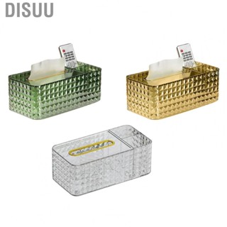 Disuu Napkin Container Case  Rectangular Shape Tissue Box Cover Holder Rhombus Texture  for Living Rooms