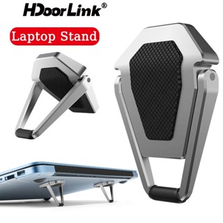 Hdoorlink ขาตั้งแล็ปท็อป แบบโลหะ พับได้ กันลื่น สําหรับ M-a-c-b-o-o-k Pro Air Lenovo โน้ตบุ๊ก แล็ปท็อป