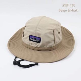 Quick-Drying Wide Brim Hat Breathable Waterproof Fishermans Hat Mens Patchwork with Drawstring