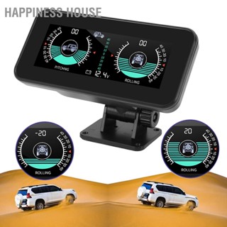 Happiness House Universal รถอัจฉริยะ Inclinometer Tilt Gauge ความละเอียดสูง HUD Digital Angle Slope Meter สำหรับรถยนต์