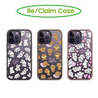 Casetify เคสแข็ง ลายกระต่าย และหมี สําหรับ iPhone 11 12 13 14 Pro Max