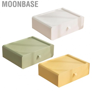 Moonbase Plastic Underwear Storage Box  Dustproof Stable Superposition Underwear Storage Box Compartment Increased  Smooth Sorting with Lid for Desktop