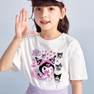 เสื้อยืด พิมพ์ลาย Kuromi Cinnamoroll น่ารัก สําหรับเด็กวัยหัดเดิน