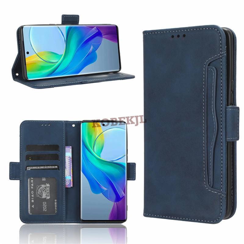 Vivo Y78 Plus Y77 Y76 Y75 Y55 VivoY78 VivoY78Plus Flip Leather Multi-Card Slot Wallet Phone Case Sta