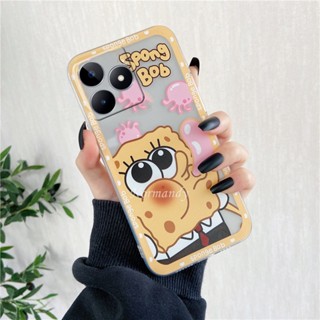 พร้อมส่ง ใหม่ เคสโทรศัพท์มือถือ ซิลิโคนนิ่ม TPU ใส ลายการ์ตูน SpongeBob Patrick Star สร้างสรรค์ สําหรับ Realme C53 10T 5G 2023 RealmeC53