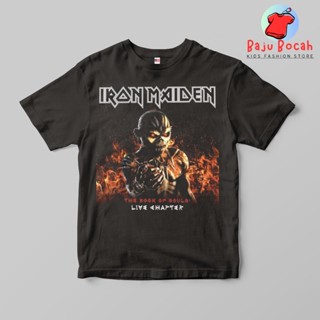 เสื้อยืด พิมพ์ลาย IRON MAIDEN LIVE CHAPTER พรีเมี่ยม สําหรับเด็กผู้ชาย และผู้หญิง อายุ 1-9 ปี