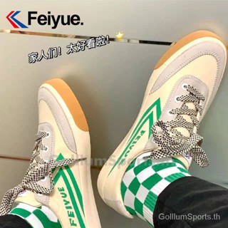 Feiyue/feiyue รองเท้าผ้าใบลําลอง ใส่สบาย สีตัดกัน สไตล์เรโทร เหมาะกับฤดูใบไม้ผลิ สําหรับผู้ชาย ผู้หญิง 2022 SBKN