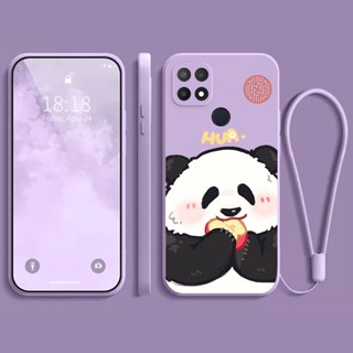 เคส  oppo A15 A15S A16 A16K A17 A17K A31 A39 A57 2016 เคสโทรศัพท์มือถือแบบนิ่ม ลายแพนด้านําโชค ZMF