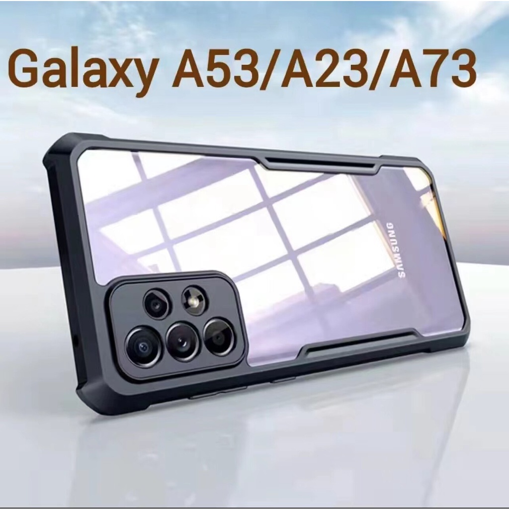 เคสโทรศัพท์ ซัมซุง เคสหลังใส Case SAMSUNG A14/A24/A34/A54/A13/A23/A33/A53/A73 เคสกันกระแทก ขอบนิ่มหลังแข็ง เคส PC+TPU