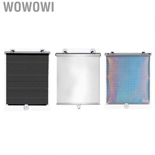 Wowowi Car Retractable Curtains  50x125cm Windshield Sun Shade Stuttering Proof Suction Cup Mounting  for Car