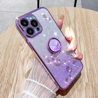 เคสโทรศัพท์มือถือซิลิโคน ไล่โทนสี พร้อมแหวนขาตั้ง สําหรับ Huawei P20 P30 P40 P50 P50E P60 Art Mate 20 30 40 50 Pro 5G