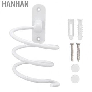 Hanhan Hair Dryer Holder Wall Mounted Organizer Bathroom Shelf Hair Dryer Holder Multifunctional Spiral Bathroom Hair Dryer Rack