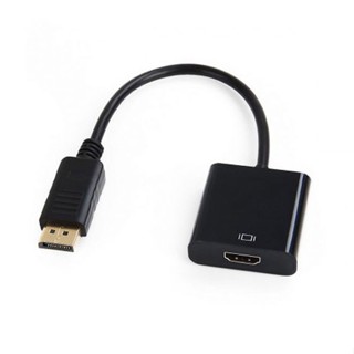 Xiwai สายเคเบิลแปลงเสียงวิดีโอ DP เป็น HDMI สีดํา 20 ซม.