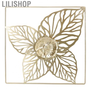 Lilishop Golden Metal Wall Hanging  Wear Resistant 3D Wall Hanging Unique Design Multipurpose  for Hotel