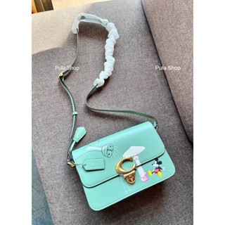 กระเป๋าสะพาย CH413 DISNEY X STUDIO SHOULDER BAG WITH MICKEY MOUSE AND FLOWER 003/005P