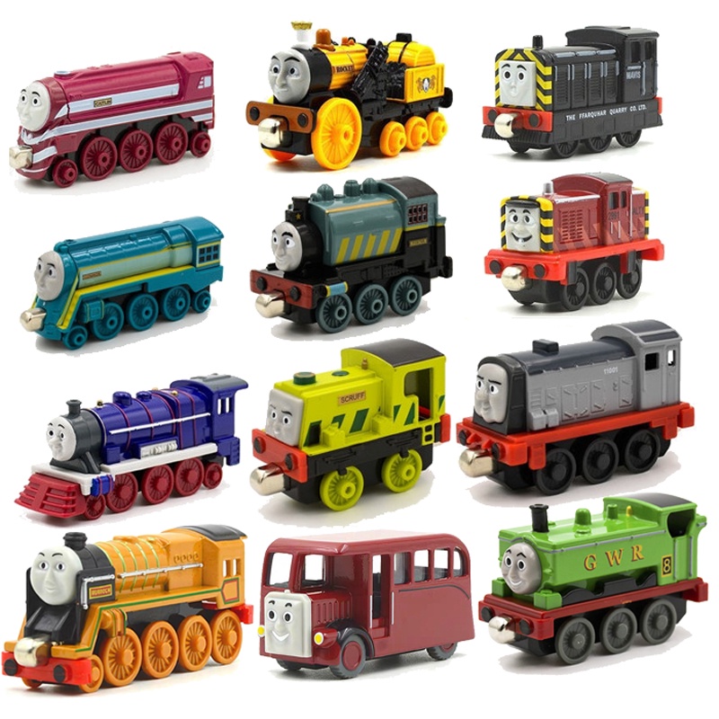 1:43 Thomas and Friends Diecast รถไฟแม่เหล็กอัลลอยด์ Murdoch Bertie Connor Hiro Duck