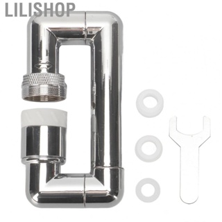 Lilishop Faucet  Adapter  Rustproof Universal 2 Water Outlet Level Good Filtering Stable Flowing Easy Installation Swivel Arm Faucet Aerator  for Kitchen