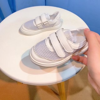 2022 new summer childrens shoes small white shoes net breathable boys white comfortable sports shoes girls board shoes