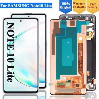 อะไหล่หน้าจอสัมผัสดิจิทัล LCD AMOLED สําหรับ Samsung Galaxy Note 10 Lite N770F