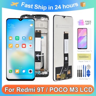 หน้าจอสัมผัสดิจิทัล LCD 6.53 นิ้ว สําหรับ Xiaomi Poco M3 10 Pocophone M2 Redmi 9T