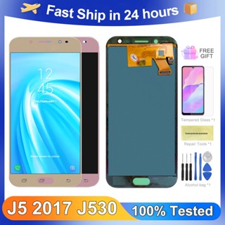 อะไหล่หน้าจอสัมผัส LCD 100% สําหรับ Samsung Galaxy J5 2017 J530 J530F J530