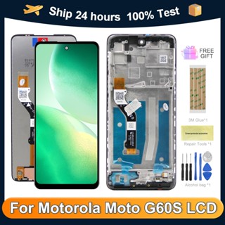 อะไหล่หน้าจอสัมผัสดิจิทัล LCD G60S 6.8 นิ้ว สําหรับ Motorola Moto G60S XT2133-2