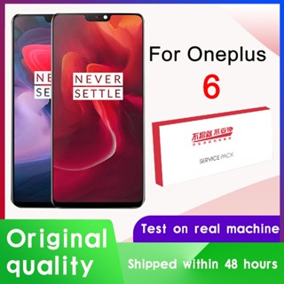 Oled ของแท้ AMOLED หน้าจอสัมผัส LCD 6.28 นิ้ว แบบเปลี่ยน สําหรับ Oneplus 6 1+6 A6000 A6003