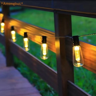 Amonghot&gt; ใหม่ สายไฟ LED พลาสติก กันแตก กันน้ํา สําหรับติดนอกบ้าน สวน ระเบียง กลางแจ้ง