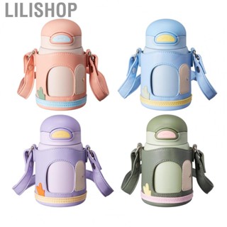 Lilishop Kids Vacuum Cup  Long Lasting Insulation Cute Insulated Cup Detachable Cup Sleeve 480ml Stainless Steel Portable Practical  for Student for Home