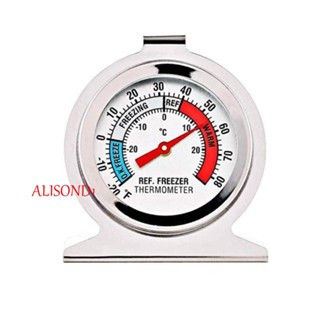 Alisond1 เครื่องวัดอุณหภูมิตู้เย็น สเตนเลส เครื่องตรวจจับความเย็น มอนิเตอร์ ตู้เย็น รักษาอุณหภูมิสด เซนเซอร์