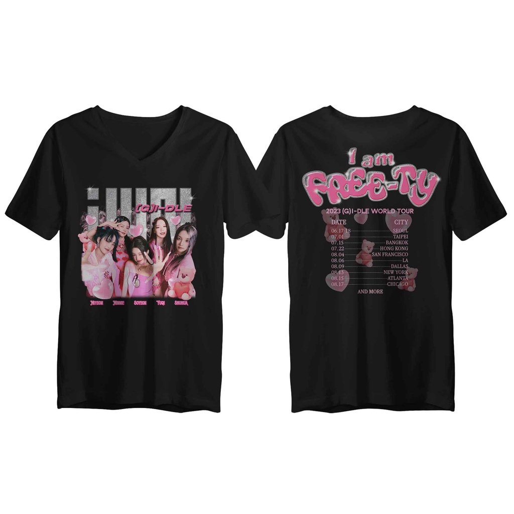 มีหลายสี เสื้อยืด พิมพ์ลายกราฟฟิค I-Dle I-Dle G-Idle 6th Mini Album สําหรับผู้ชาย และผู้หญิง
