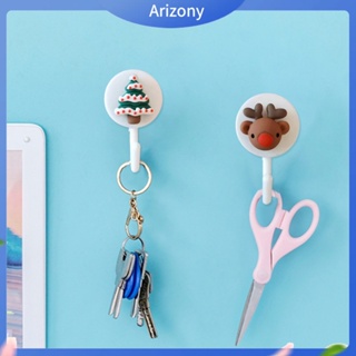 Arizony|  ตะขอแขวนผ้าขนหนู แบบติดผนัง ไม่ต้องเจาะผนัง ลายคริสต์มาส สําหรับห้องครัว