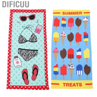 Dificuu Microfiber Beach Towel Printed Beach Towel Keep Warming for Swimming