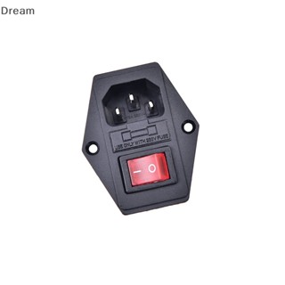 &lt;Dream&gt; โมดูลปลั๊กฟิวส์สวิตช์ซ็อกเก็ตพาวเวอร์ ตัวผู้ 3Pin iec320 c14 10A 250V ลดราคา