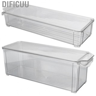 Dificuu Clear Organizing Bin Large  Plastic Portable  Pantry Storage Bin