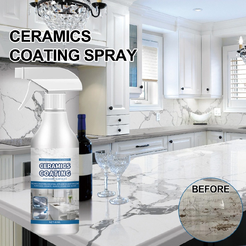 Ceramic Coating Spray for Marble Counters Kitchen Stainless Steel Appliances