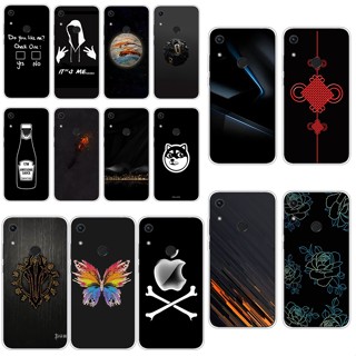 Hv Honor 8a เคส TPU นิ่ม ซิลิโคน ป้องกัน เคสโทรศัพท์ เคสโทรศัพท์ สีดํา