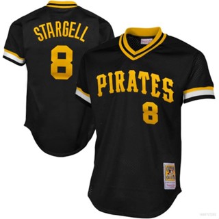 Yb HOT MLB Pittsburgh Pirates Willie Stargell เสื้อยืด เสื้อเบสบอล เสื้อกีฬา พลัสไซซ์