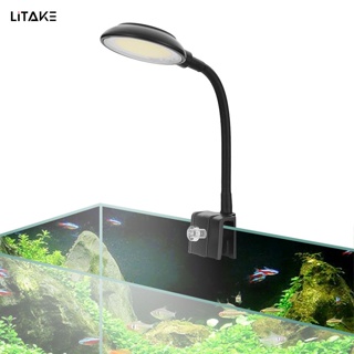 【LITAKE】โคมไฟ Led ทรงกลม ขนาดเล็ก ความสว่างสูง พอร์ต Usb สําหรับติดตู้ปลา