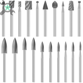 ดอกสว่านแกะสลัก HSS 20 ชิ้น พร้อมดอกสว่านมิลลิ่ง ก้าน 1/8 นิ้ว SHOPCYC0264